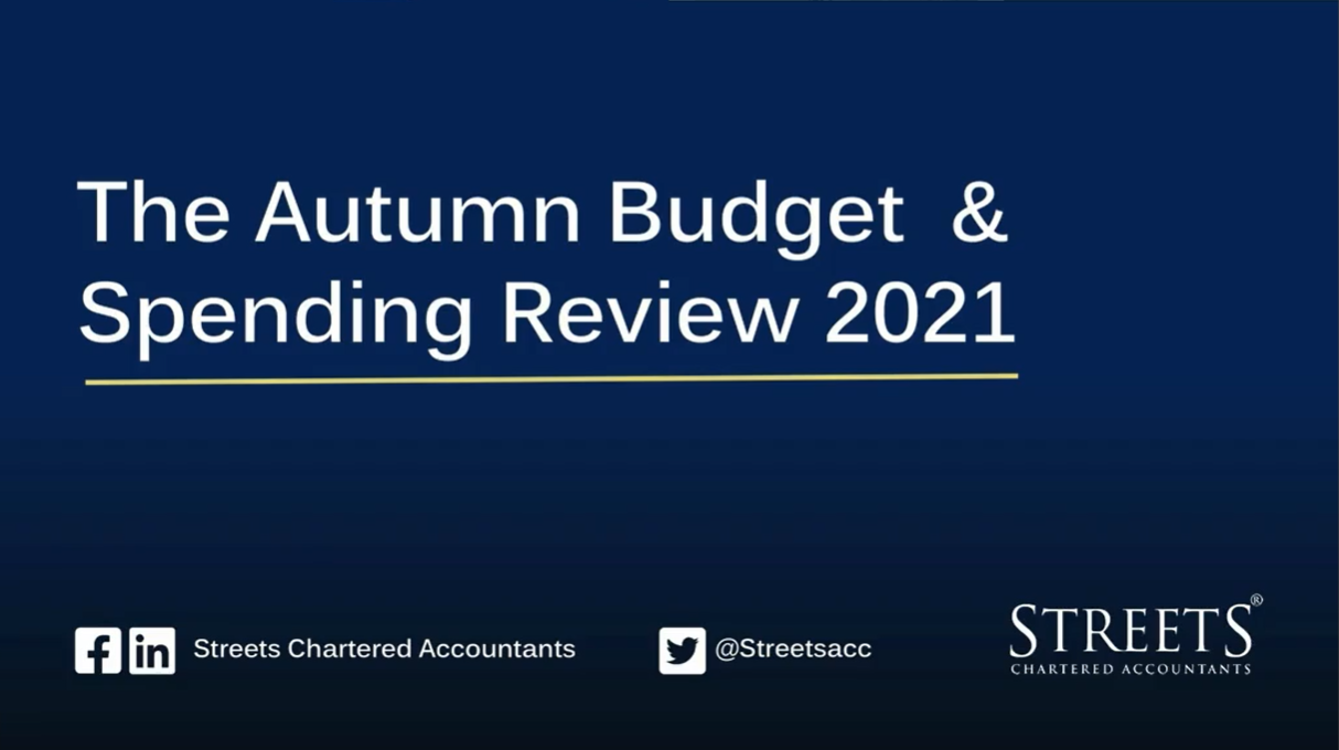 Image to represent The Autumn Budget 2021 & Spending Review